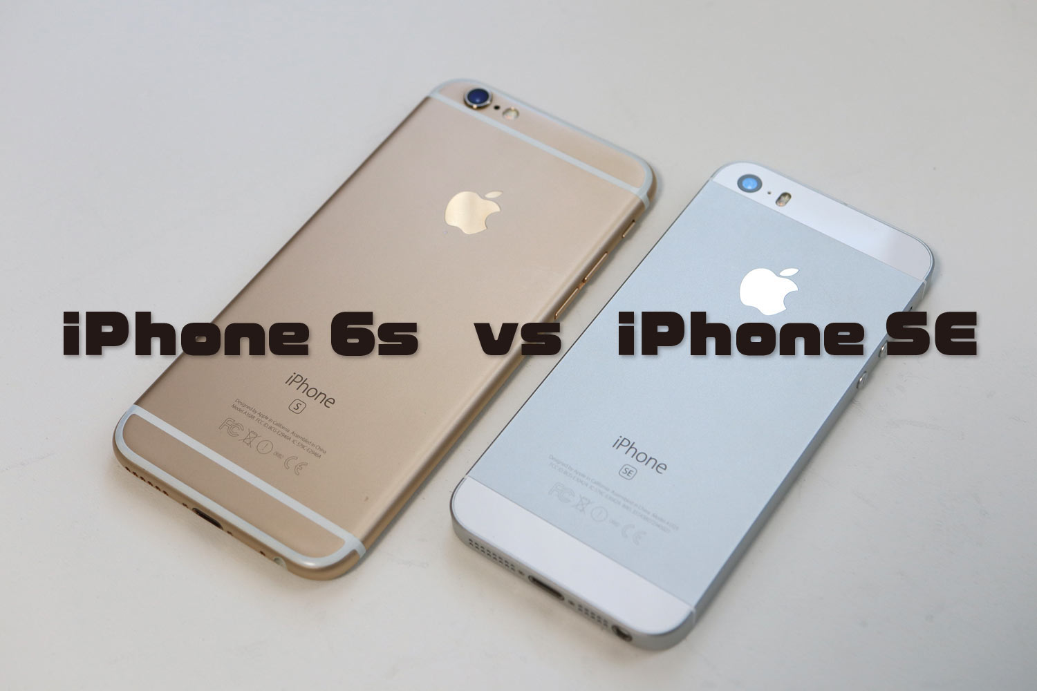 iPhone 6s vs iPhone SE