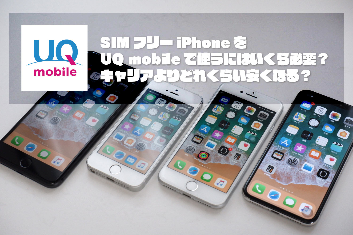 SIMフリーiPhoneとUQ mobile